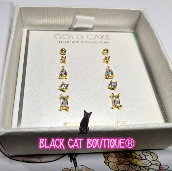 Gold Cake Shop Earrings - Picture 2 of 11